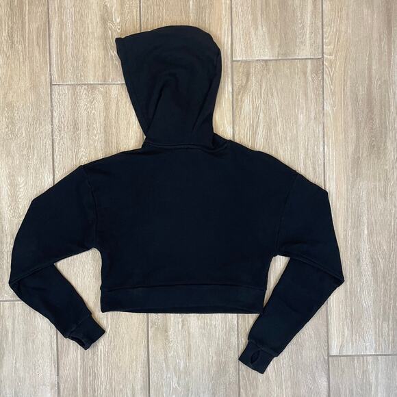 Saski Collection Black Cropped Hoodie Logo Small – 17.5" Chest 15" Length 2020 - Picture 2 of 8